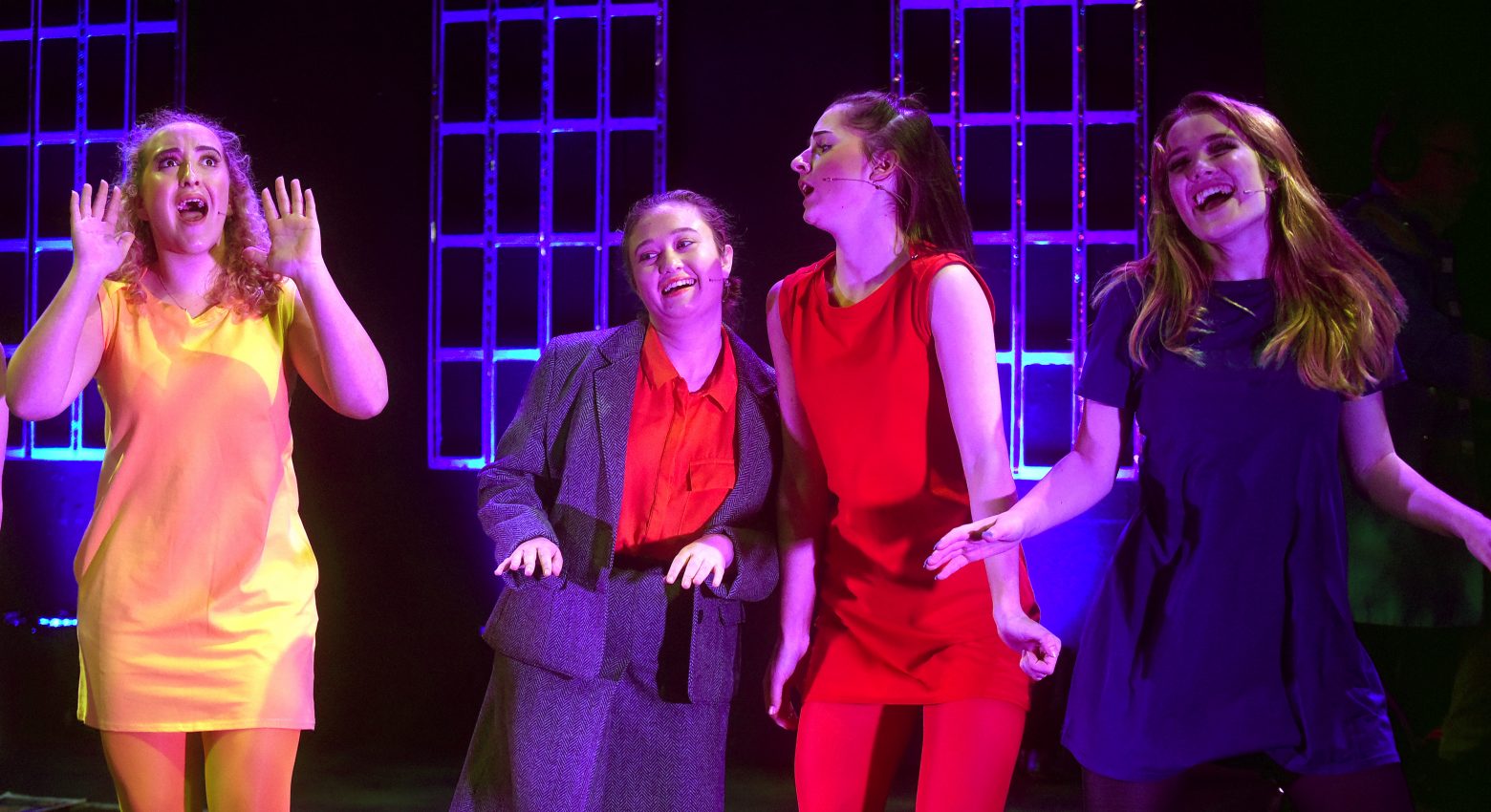 Students in theatre performance