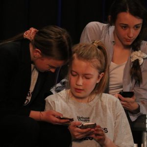 Students in theatre performance