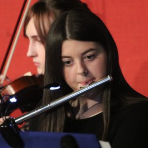 Students in music performance